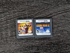 Iron man & Iron Man 2 LOT - BUNDLE - Nintendo DS NDS CARTRIDGE ONLY TESTED - Picture 1 of 4