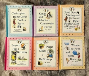 WINNIE THE POOH (1990) BP Gas Promo 6 Book Box Set Books are in GREAT Shape - Imagen 1 de 4