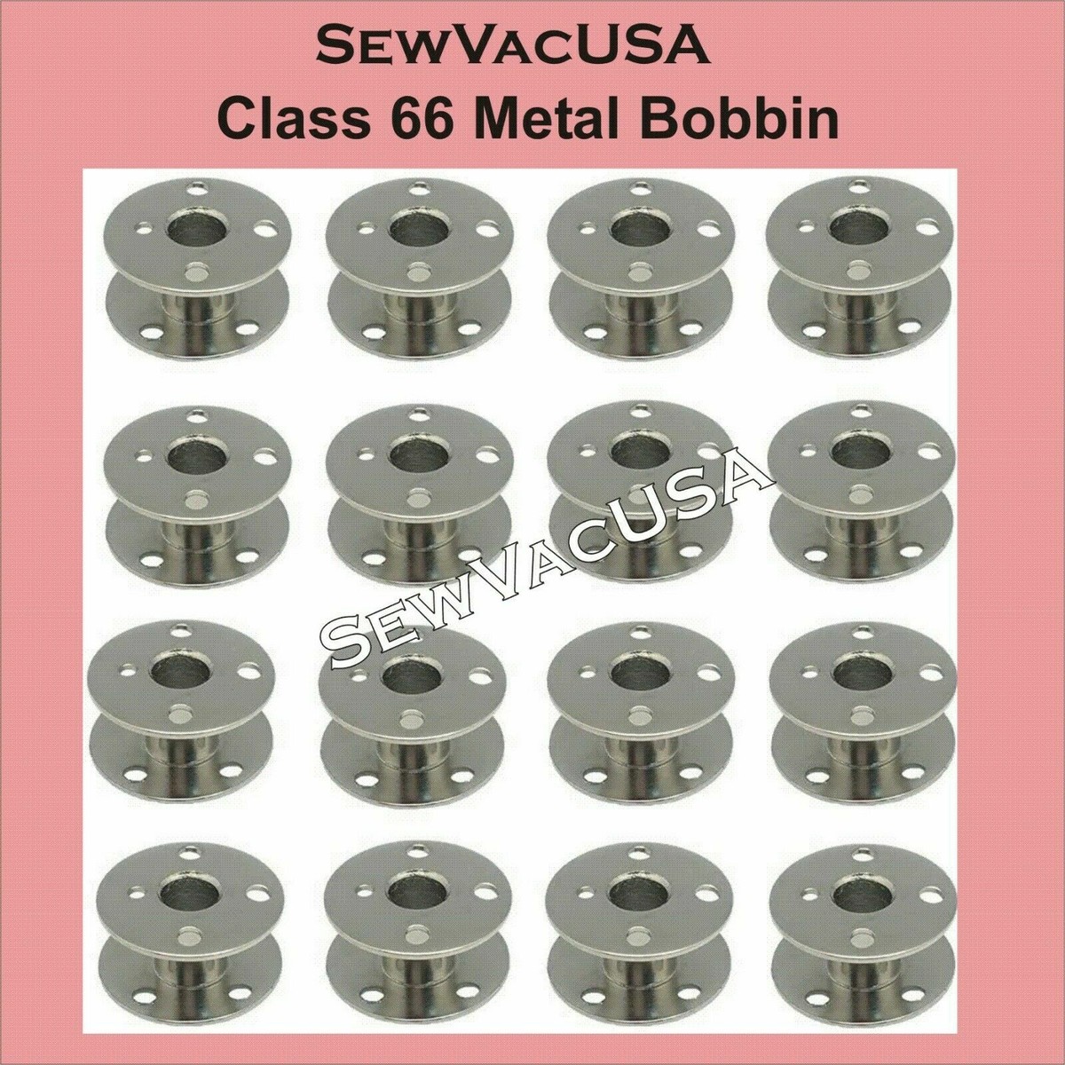 YICBOR 15 Bobbins For Singer Touch & Sew Machines - Fits 290C, 600, 700 Series & More (Part 163131)