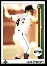 1989 Upper Deck Dave Dravecky San Francisco Giants #39