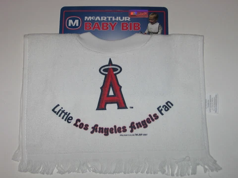 Los Angeles Angels of Anaheim Terry Velour Pullover Towel Baby Bib FREE SHIPPING Cover