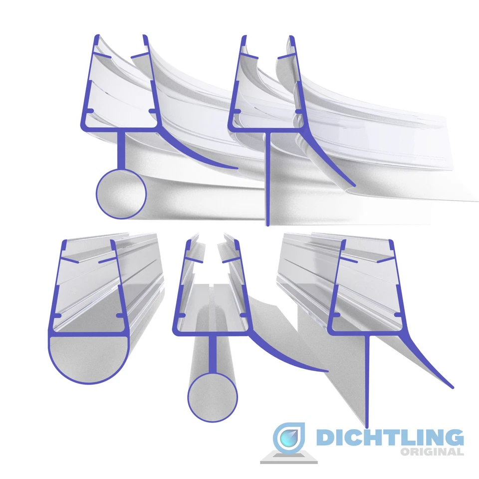 ORIGINAL DICHTLING Duschdichtung Ersatzdichtung Wasserabweiser Duschprofil Duschtürdichtung