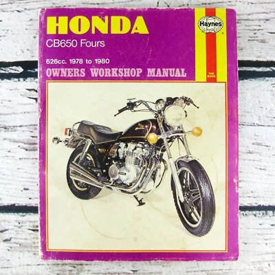 Honda CB650 Fours 1978-1980 Haynes 626cc propietario taller manual taller taller taller reparación 665 Foto 1 de 4