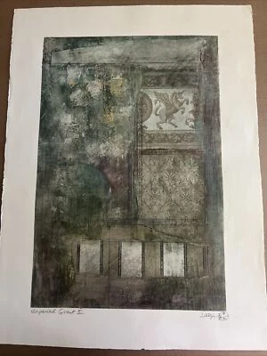 Collage original de medios mixtos Imperial Quest II en papel sin ácido de Linda Foto 1 de 4