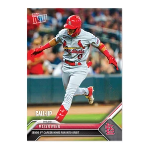 Tarjeta 828 Masyn Winn Call Up 1st Career Home Run 2023 MLB TOPPS NOW - Imagen 1 de 2