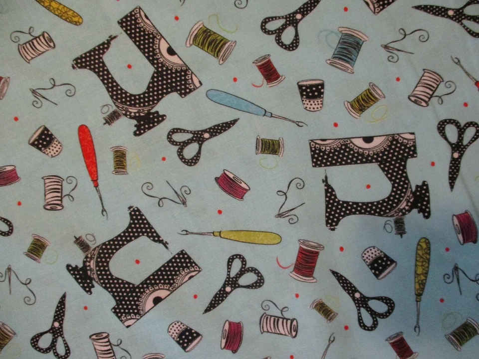 Sew Sassy 100 Cotton Fabric 1.5 Yards Sewing Machine for Curvygurl21 2 Sections