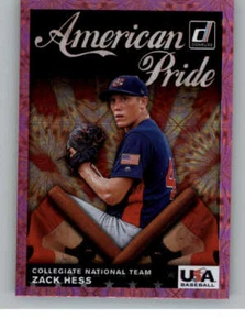 2019 Donruss American Pride Pink Firework #23 Zack Hess (ref 136914) - Picture 1 of 2