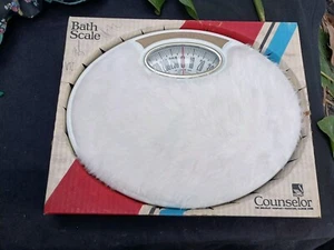 Vintage Counselor Bath Scale White New Furry Brearley 1960s - Picture 1 of 10