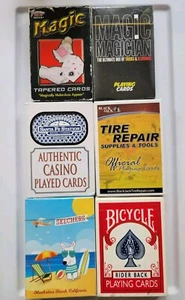 Playing Cards Lot 6 Packs Skechers Manhattan Beach California Magic Tire Repair - Picture 1 of 5