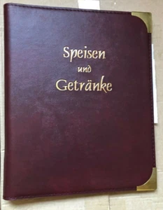 Speisekartenmappen A5 Farbe bordo, Buchschrauben 3 Hüllen Lager SONDERPOSTEN - Bild 1 von 1