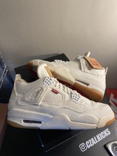 Jordan 4 Retro x Levi's White Denim 