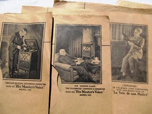 HMV Model 145 Re-Entrant Gramophone Radiogram EDWARD ELGAR Boult Picture Sleeve - Picture 1 of 8