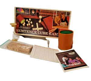 Vintage 1971 "Scrabble" "Sentence Cube Game" 21 dice, Educational Learning Game - Picture 1 of 4