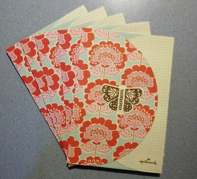 Fancy Flower & Polka Dot Tri Fold Envelopes w/ 3D Butterfly Closure - Pkg. of 5  - Image 1 of 4