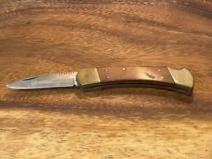 Vintage Ka-Bar USA 1189 Stainless Large folding single blade hunter--1233.24 - Picture 1 of 10