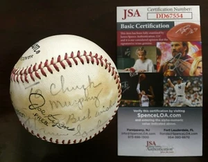 Warren Spahn Signed Baseball Ins.(to:Chuck Murphy Best Wishes) JSA Cert. CM220 - Picture 1 of 3