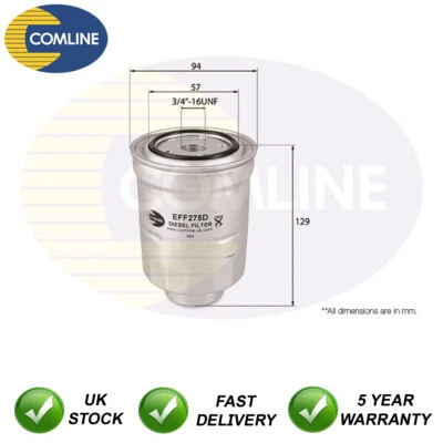 Fuel Filter Comline Fits Honda CR-V Civic Accord Mitsubishi Outlander ASX - Image 1 of 2