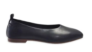 TIME AND TRU Black Memory Foam Soft Square Toe Ballet Flat Shoes Sz 7 - Picture 1 of 5