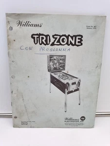 Williams TRI ZONE Pimball Electrical Diagrams Manual/MANUALE SCHEMI ELETTRICI - Imagen 1 de 3