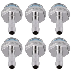 (7.2mm)6 PCS Two-Touch Fitting G1/4 Thread Barb Connector With Silicone For PC - Afbeelding 1 van 12
