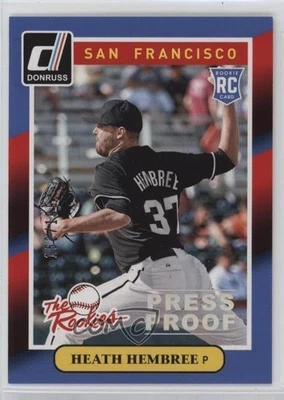 2014 Panini Donruss The Rookies Press Proof Silver /199 Heath Hembree #39 RC - Image 1 of 2