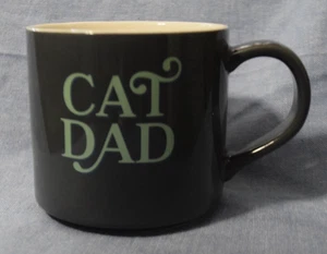 Parker Lane CAT DAD Mug Teal & Dark Gray Cat Parent Cat Lover Gift Pet - Picture 1 of 4