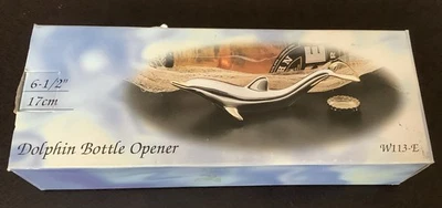 Abridor de botellas y giro vintage plateado Dolphin W113-E nuevo en caja Foto 1 de 4