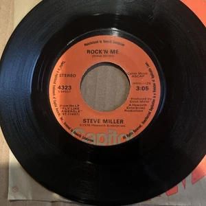 Steve Miller - Rock 'N Me - 45 RPM 7” Record 1976 Original VG - Imagen 1 de 5