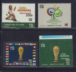 ECUADOR 2006 FIFA GERMANY WORLDCUP 1793-1796 COME NUOVO MNH - Foto 1 di 1