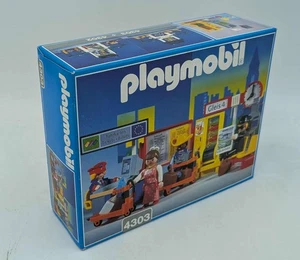 Playmobil 4303  Bahnhofseinrichtung für Bahnhof Züge Eisenbahn Zug Reisen NEU - Picture 1 of 10
