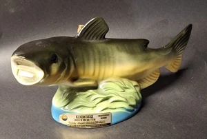 Vintage 1981 Jim Beam whiskey Decanter Catfish Fishing Hall of Fame bottle  - Picture 1 of 5