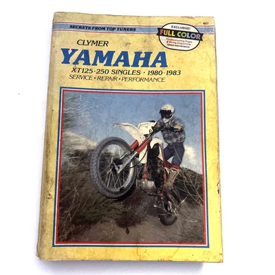 Clymer Yamaha XT125 XT250 (1980–1983) Singles Service Repair Performance Manual - Image 1 of 4