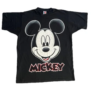 VTG Disney Mickey Mouse Black Graphic Tee T shirt XL Single Stitch Made in USA - Picture 1 of 7