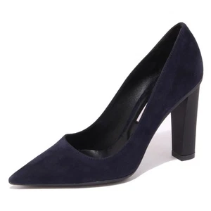 7912Q decollete donna ROBERTO FESTA scarpa blu suede shoe woman - Picture 1 of 4