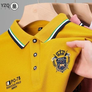 Nueva camisa polo bordada de manga corta para hombre, informal de negocios - Imagen 1 de 30