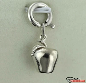 Ciondolo/Ciondolo Argento Sterling Mela Argento Sterling Tiffany & Co per Braccialetto Ciondolo - Foto 1 di 6