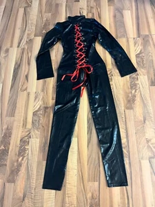 Tuta intera in lycra, catsuit con lacci, tuta, taglia S. top! - Foto 1 di 5