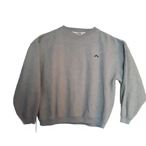 Vintage 90s Rusty Surf Skate Pullover Crewneck Sweatshirt Blue Gray Men’s L-XL - Picture 1 of 14