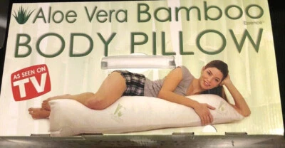 Aloe Vera Bamboo Essence / Full Body Pillow/ Extra Soft/ Ultra Plush NIB Reg $60