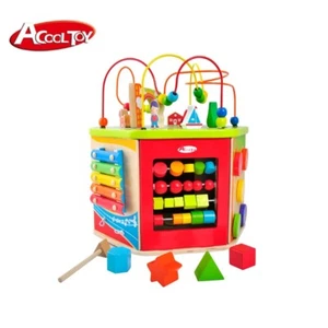 AC7608 My busy town,Wooden toy kid 7 in 1 rotated active cube toy six sides toys - Picture 1 of 6