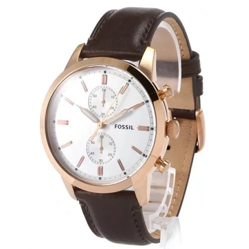 Fossil Men's Townsman Chronograph Java Leather Watch FS5468 - Image 1 of 1