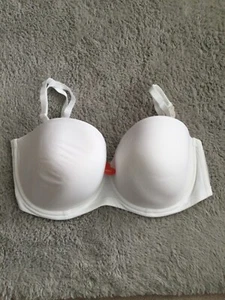 BNWT Ladies Size 40G White Underwired Padded Strapless Bra By Debenhams - Picture 1 of 1