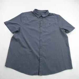 Gerry Shirt Mens XL Short Sleeve Button Front Blue Lightweight Hiking - Picture 1 of 8