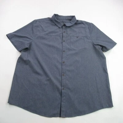 Camisa Gerry Para Hombres XL Manga Corta Botón Delantero Azul Ligera Senderismo Foto 1 de 4