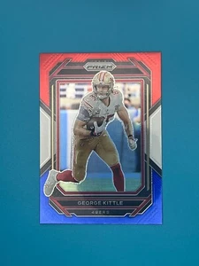 2022 Panini Prizm #267 George Kittle RED, WHITE & BLUE - NFL Trading Card - Bild 1 von 2
