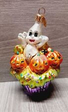 Christopher Radko “Trick or Sweet” Ghost Cupcake Halloween Ornament