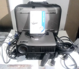 NICE FIND Dell Projector 5100MP Accessories Cables Laser Manual Rolling Case II3 - Picture 1 of 17