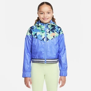 Nike Sportswear Windrunner Big Kids’ (Girls’) Printed Jacket, DJ0706, Large - Picture 1 of 6