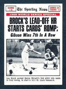 1969 Topps Béisbol #165 Serie Mundial Juego #4 Casi Nuevo+ - Imagen 1 de 2