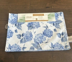House & Garden Hydrangeas Blue White Spring Summer Placemats Set Of 4 New - Picture 1 of 3
